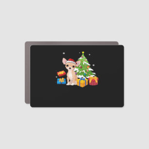 Funny Santa Chihuahua Dog Christmas Tree Gifts Xma Car Magnet