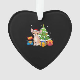 Funny Santa Chihuahua Dog Christmas Tree Gifts Xma Ornament