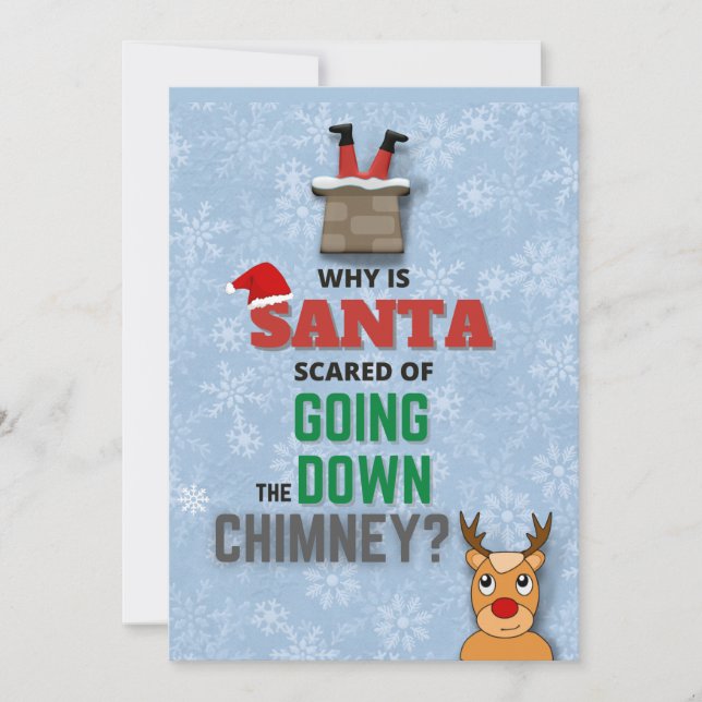 Funny Santa Chimney Joke Christmas Humor  (Front)