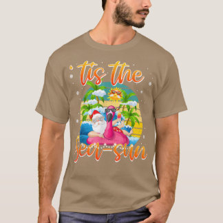 Funny Santa Chirstmas In July Summer Beach Tis The T-Shirt