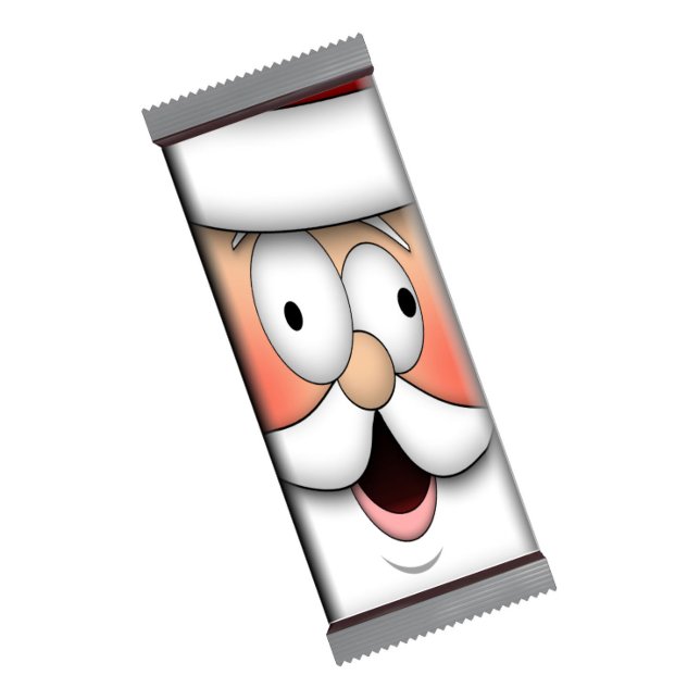 Funny Santa Christmas Candy Bar Wrappers Favors Notepad (Creator Uploaded)