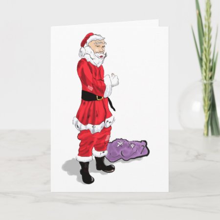 Funny Santa Christmas Card