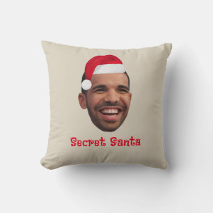 Funny Santa christmas customizable photo Throw Pillow