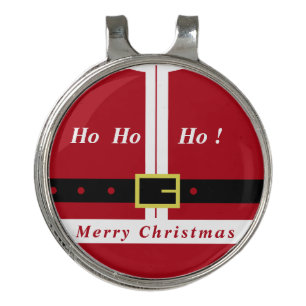 Funny Santa Christmas Golf Hat Clip Ball Marker