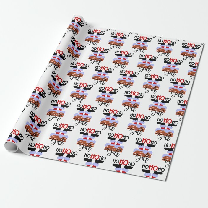 Funny Santa Christmas Wrapping Paper | Zazzle.com