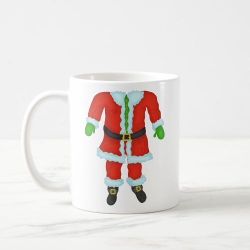 Funny Santa Claus Body Novelty Christmas Holiday Coffee Mug