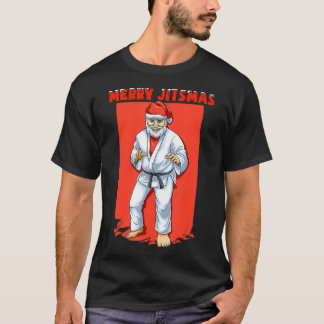 Funny Santa Claus Christmas Brazilian Jiu Jitsu T-Shirt