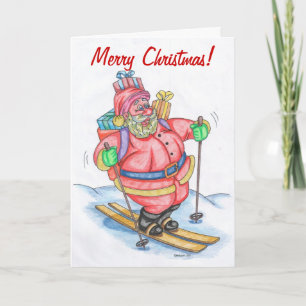 Funny Santa Claus Christmas Card