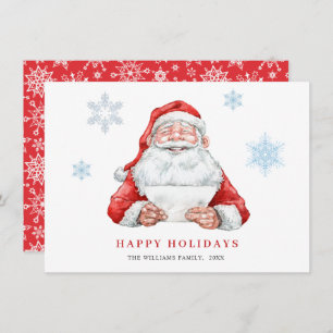 Funny Santa Claus Christmas Greeting Holiday Card