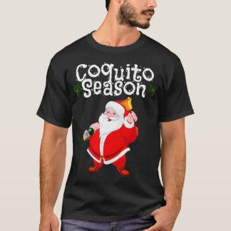 Funny Santa Claus Christmas Puerto Rican Coquito S T-Shirt