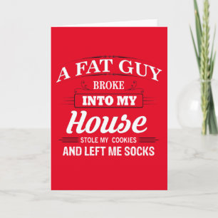 Funny Santa Claus Christmas Saying Holiday Card