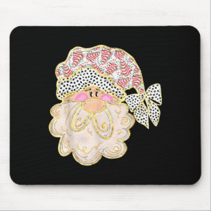 Funny Santa Claus Crochet Xmas Pajamas Holiday Chr Mouse Pad