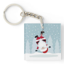 Funny Santa Claus Hanging Upside Down