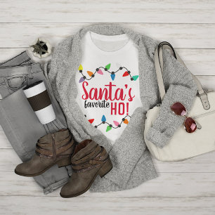 Funny Santa Claus Helper Xmas String Lights T-Shirt