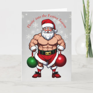 Funny Santa Claus Holiday Card