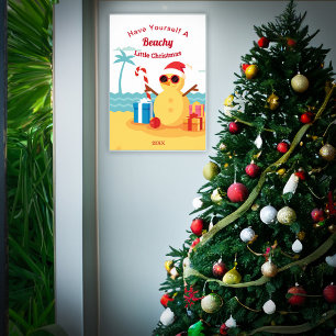Funny Santa Claus Holiday Christmas New Year Poster