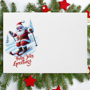Funny Santa Claus Holiday Envelope Custom Text