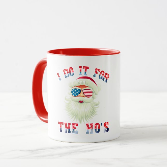 Funny Santa Claus - I Do It For The HO's Mug (Front Left)