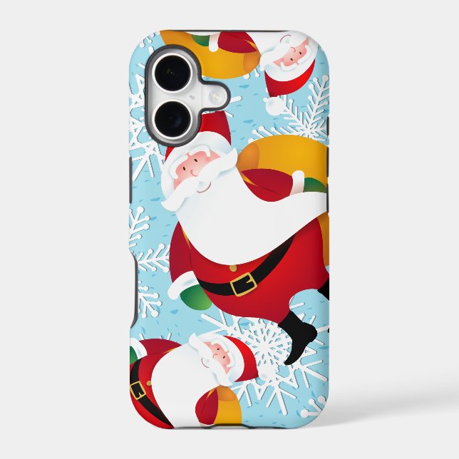 Funny Santa Claus, iPhone case (Back)