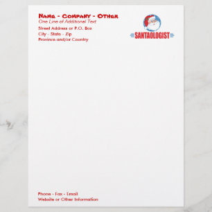Funny Santa Claus Letterhead