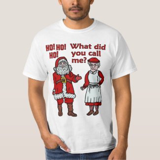 Funny Santa Claus and Mrs Christmas T-Shirt