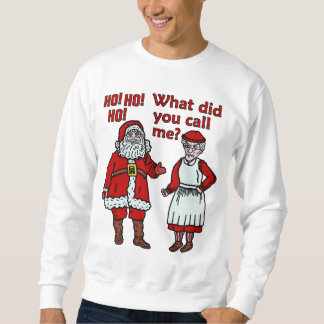 Funny Santa Claus & Mrs Christmas Ugly Sweater