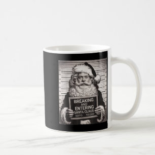 Funny Santa Claus Mugshot Christmas – Santa Xmas  Coffee Mug