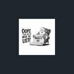 Funny Santa Claus Naughty List Christmas Design Rubber Stamp<br><div class="desc">Get into the holiday spirit with this playful cartoon of Santa Claus holding the Naughty List! This festive design adds humor and cheer to the season. Ideal for those who embrace the fun side of Christmas.</div>