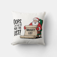 Funny Santa Claus Naughty List Christmas Design