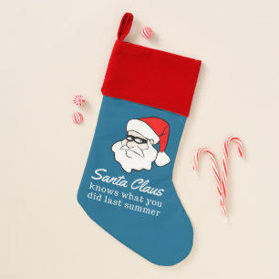 Funny Santa Claus Quote Christmas Stocking