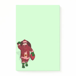 Funny Santa Claus Strawberry Farmer Post-it Notes