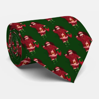Funny Santa Claus Strawberry Farmer Tie