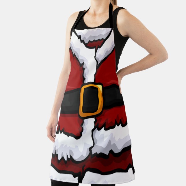 Funny Santa Claus Suit Christmas Costume Apron (Insitu)