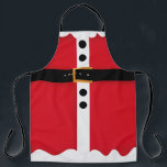 Funny Santa Claus suit red black winter Christmas Apron<br><div class="desc">Funny red black winter Christmas Santa Claus suit . Get your Christmas Suit on ,  time to cook!</div>