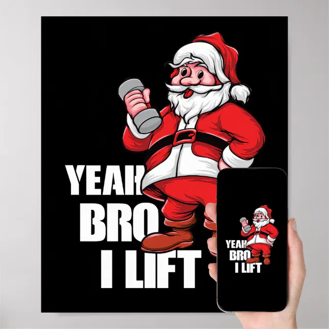 https://rlv.zcache.com/funny_santa_claus_yeah_bro_lift_workout_exercise_poster-rafdc038f27304286a6dc09d9e5ea8f66_a8s489_644.webp