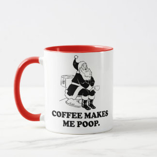 Funny Santa Coffee Christmas Mug