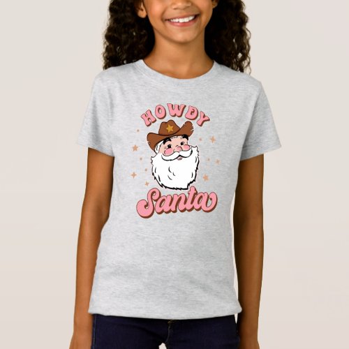 Funny Santa Cowboy Texas Christmas T_Shirt 