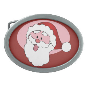 Funny Santa custom belt buckle