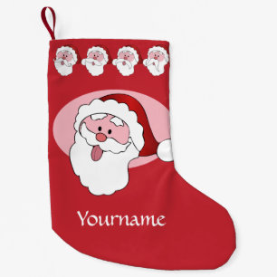 Funny Santa custom Christmas stocking