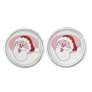 Funny Santa custom cufflinks