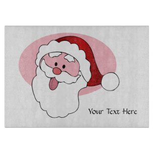 Funny Santa custom cutting board