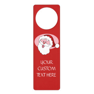 Funny Santa custom door hanger