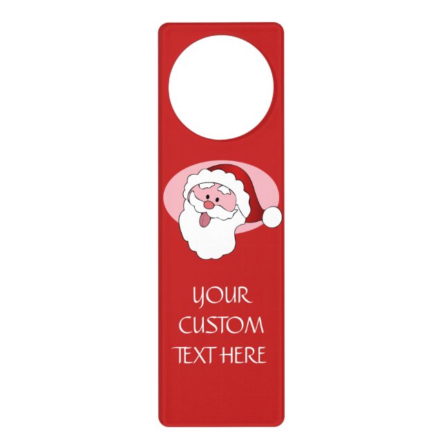 Funny Santa custom door hanger (Front)