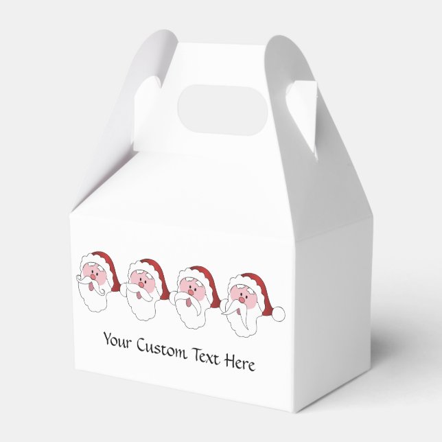Funny Santa custom favor box (Front Side)