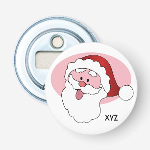 Funny Santa custom monogram bottle opener