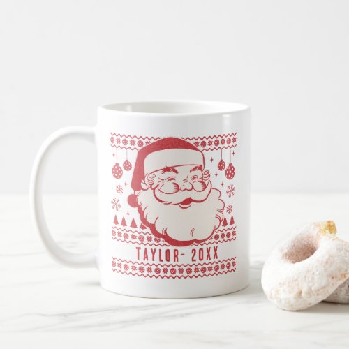 Funny Santa Custom Pickleball Christmas Gift Coffee Mug