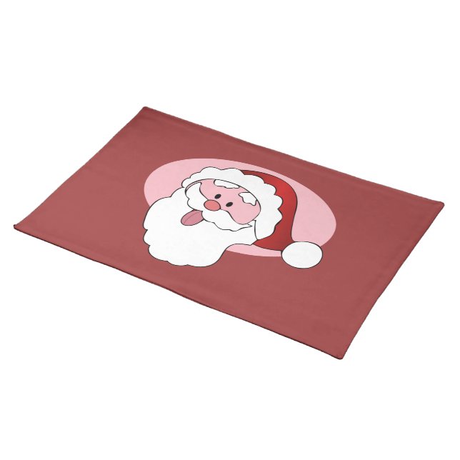 Funny Santa custom placemat (On Table)
