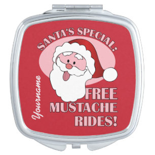 Funny Santa custom pocket mirror For Makeup