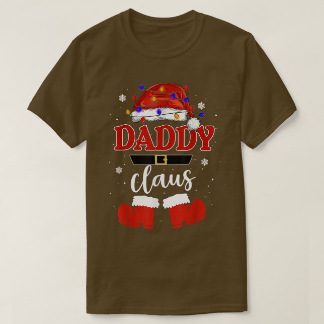 Funny Santa Daddy Claus Christmas Matching Family  T-Shirt (Design Front)