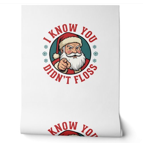 Funny Santa Didn't Floss Christmas Dentist Wallpaper